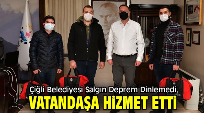 Çiğli Belediyesi vatandaşlara hizmet ediyor!