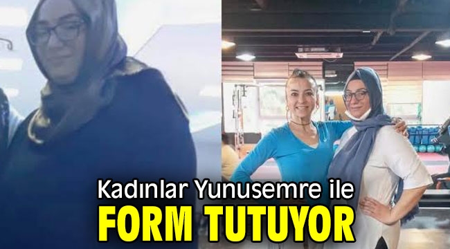  Kadınlar Yunusemre ile form tutuyor