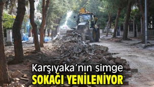 Karşıyaka'nın simge sokağı yenileniyor