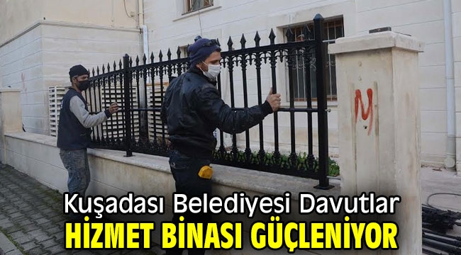 Kuşadası Belediyesi Davutlar hizmet binası güçleniyor