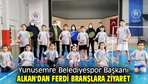 Yunusemre Belediyespor Başkanı Alkan'dan ferdi branşlara ziyaret