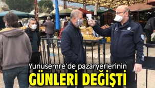 Yunusemre'de pazaryerlerinin günleri değişti