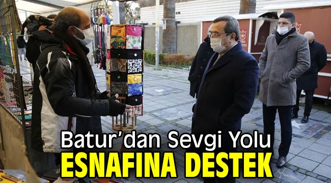 Batur'dan Sevgi Yolu esnafına destek