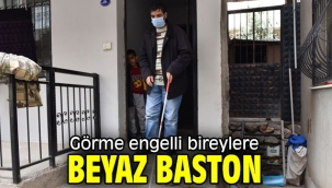 Bornova Belediyesi'nden Görme engelli bireylere beyaz baston 