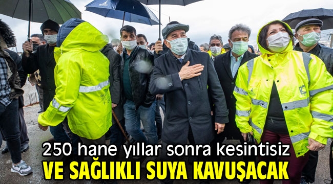 Bornova'da 250 hane yıllar sonra kesintisiz ve sağlıklı suya kavuşacak