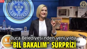 Buca Belediyesi'nden yeni yılda "Bil Bakalım" sürprizi 