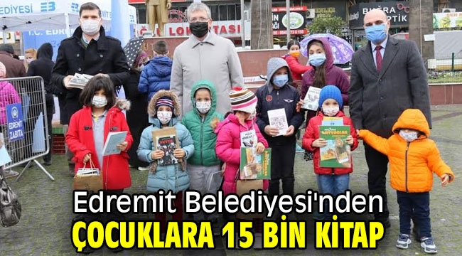 Edremit Belediyesi'nden çocuklara 15 bin kitap