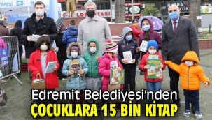 Edremit Belediyesi'nden çocuklara 15 bin kitap