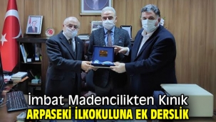 İmbat Madencilik, Kınık Arpaseki İlkokuluna ek derslik yapacak