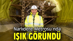 İzmir'de Narlıdere Metrosu'nda ışık göründü