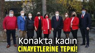 Konak'ta kadın cinayetlerine tepki!