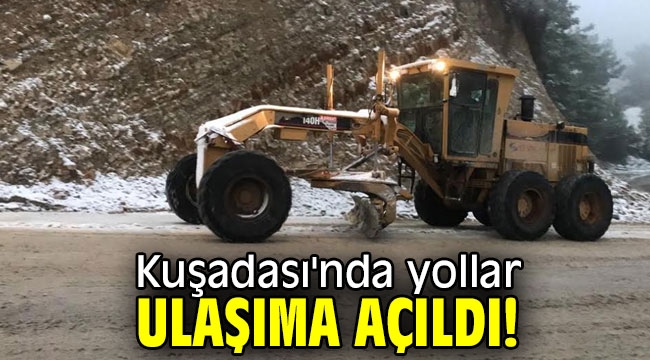 Kuşadası'nda yollar ulaşıma açıldı!