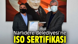Narlıdere Belediyesi'ne ISO sertifikası