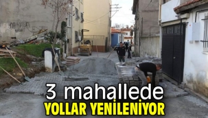  3 mahallede yollar yenileniyor
