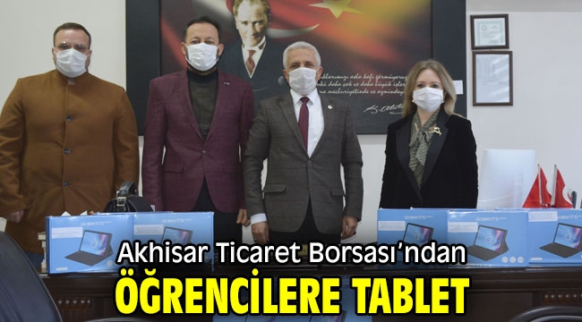 Akhisar Ticaret Borsası'ndan öğrencilere tablet desteği