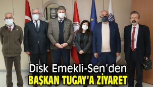 Başkan Tugay Disk Emekli-Sen'i ağırladı
