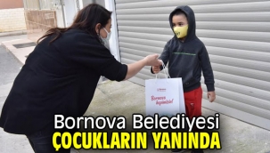 Bornova'da belediyeden eğitim alan miniklere hediye