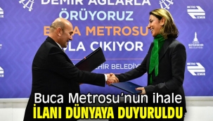 Buca Metrosu'nun ihale ilanı dünyaya duyuruldu