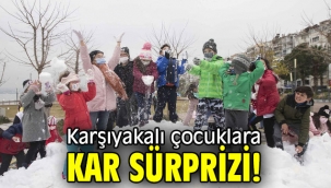 Deniz kenarında kar keyfi 