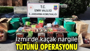 İzmir'de kaçak nargile tütünü operasyonu
