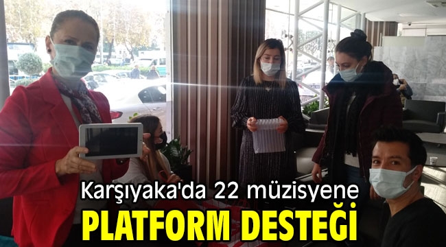 Karşıyaka'da 22 müzisyene platform desteği