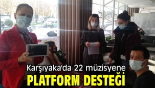 Karşıyaka'da 22 müzisyene platform desteği