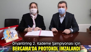 Oryantiring 2. Kademe Şampiyonası için Bergama'da protokol imzalandı