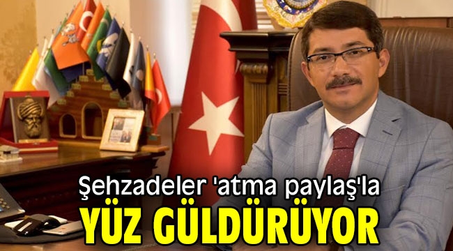 Şehzadeler 'atma paylaş'la yüz güldürüyor