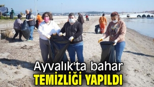 Ayvalık'ta bahar temizliği yapıldı