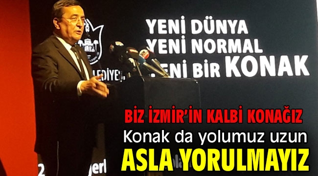 Başkan Batur'dan önemli açıklamalar! Asla yorulmayız!