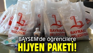BAYSEM'de öğrencilere hijyen paketi!