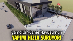 Çamdibi Yüzme Havuzu'nun yapımı hızla sürüyor!