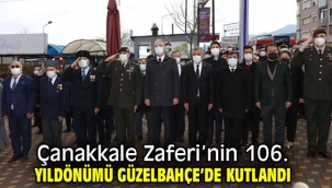 Çanakkale Zaferi'nin 106. yıldönümü Güzelbahçe'de Kutlandı
