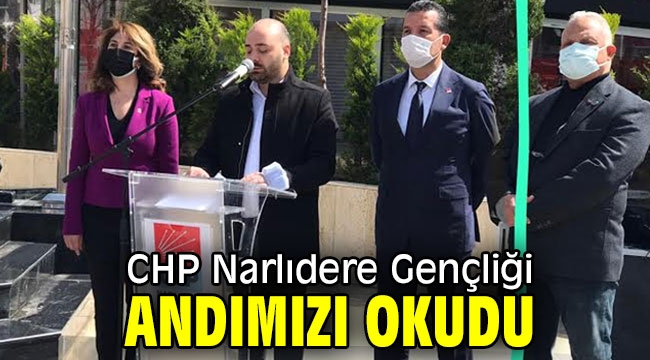 CHP Narlıdere Gençliği andımızı okudu