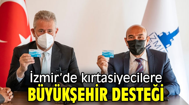 İzmir'de kırtasiyecilere Büyükşehir desteği