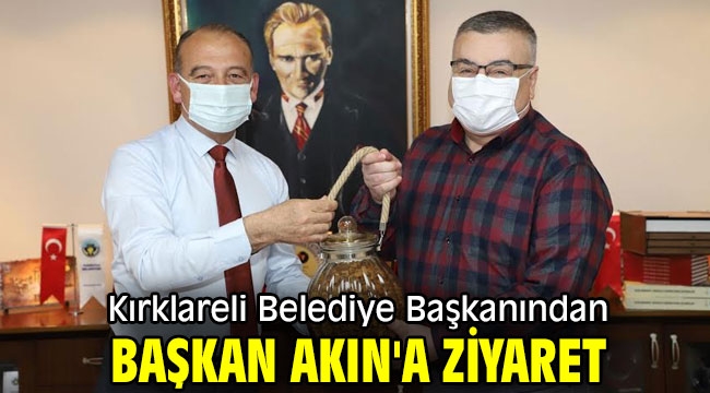 Kırklareli Belediye Başkanından Başkan Akın'a ziyaret