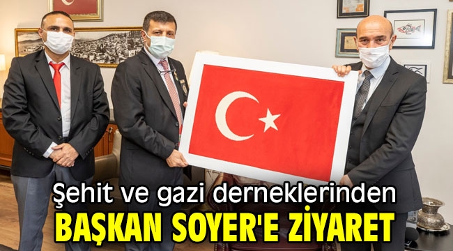 Şehit ve gazi derneklerinden Başkan Soyer'e ziyaret