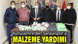  Yunusemre'den Sanayispor'a malzeme yardımı
