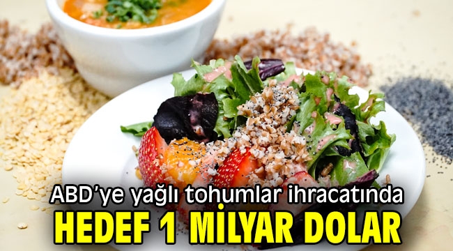 ABD'ye yağlı tohumlar ihracatında hedef 1 milyar dolar