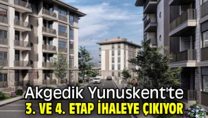 Akgedik Yunuskent'te 3. ve 4. etap ihaleye çıkıyor