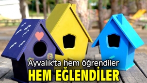 Ayvalık'ta hem öğrendiler hem eğlendiler