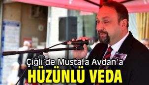 Çiğli'de Mustafa Avdan'a hüzünlü veda