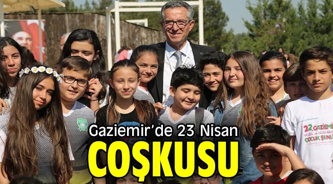 Gaziemir'de 23 Nisan coşkusu