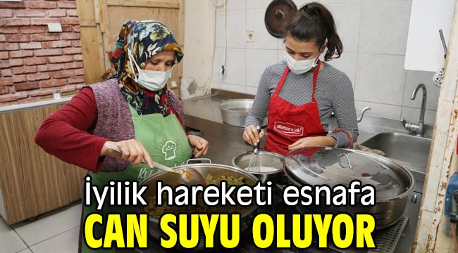 İyilik hareketi esnafa can suyu oluyor