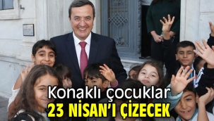 Konaklı çocuklar 23 Nisan'ı çizecek