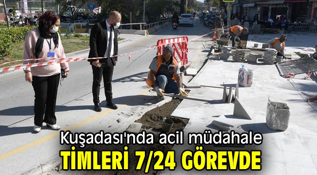 Kuşadası'nda acil müdahale timleri 7/24 görevde