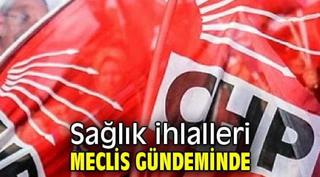 Sağlık ihlalleri meclis gündeminde