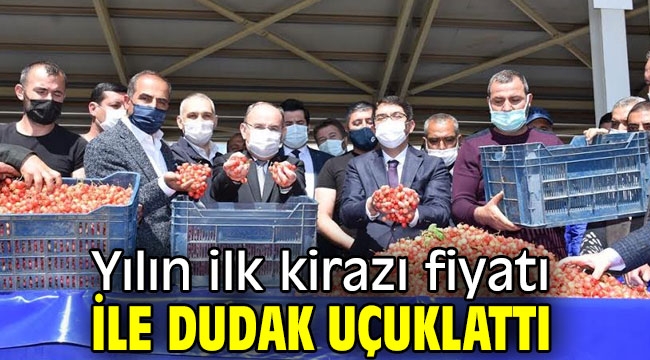 Yılın ilk kirazı fiyatı ile dudak uçuklattı