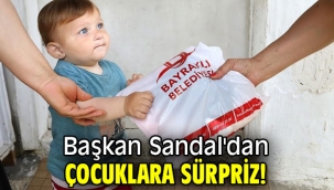 Başkan Sandal'dan çocuklara sürpriz!