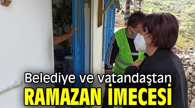 Belediye ve vatandaştan Ramazan imecesi